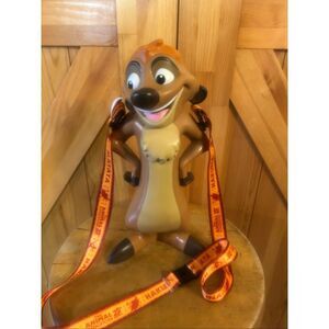 Disney Parks The Lion King Timon Meerkat Animal Kingdom 25th Anniversary Sipper